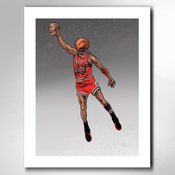 Airball Jordan - 11x14 Art Print by Rob Ozborne