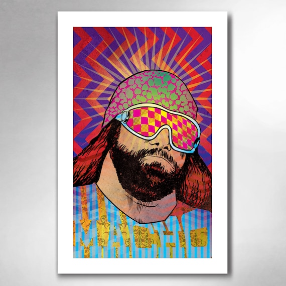 MACHO MAN Randy Savage Classic Wrestling Art Print 11x17 by Rob Ozborne