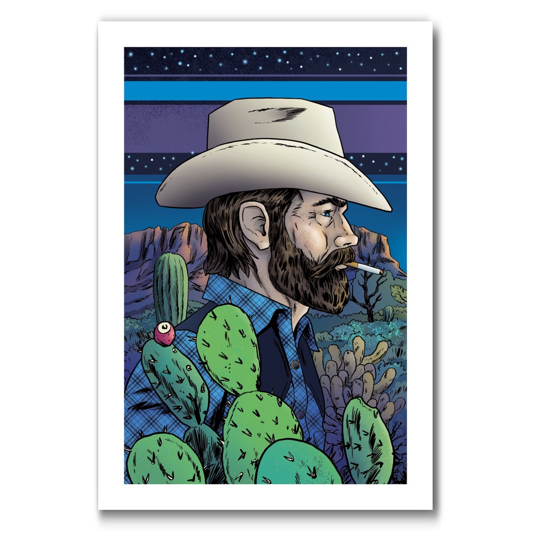 SOUL COWBOY 13x19 Modern Western Art Print by Rob Ozborne Etsy