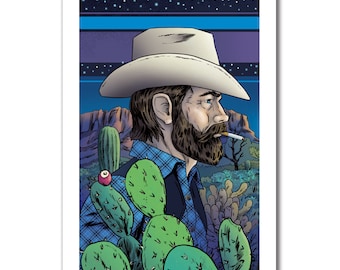 SOUL COWBOY - 13x19 Modern Western Art Print by Rob Ozborne