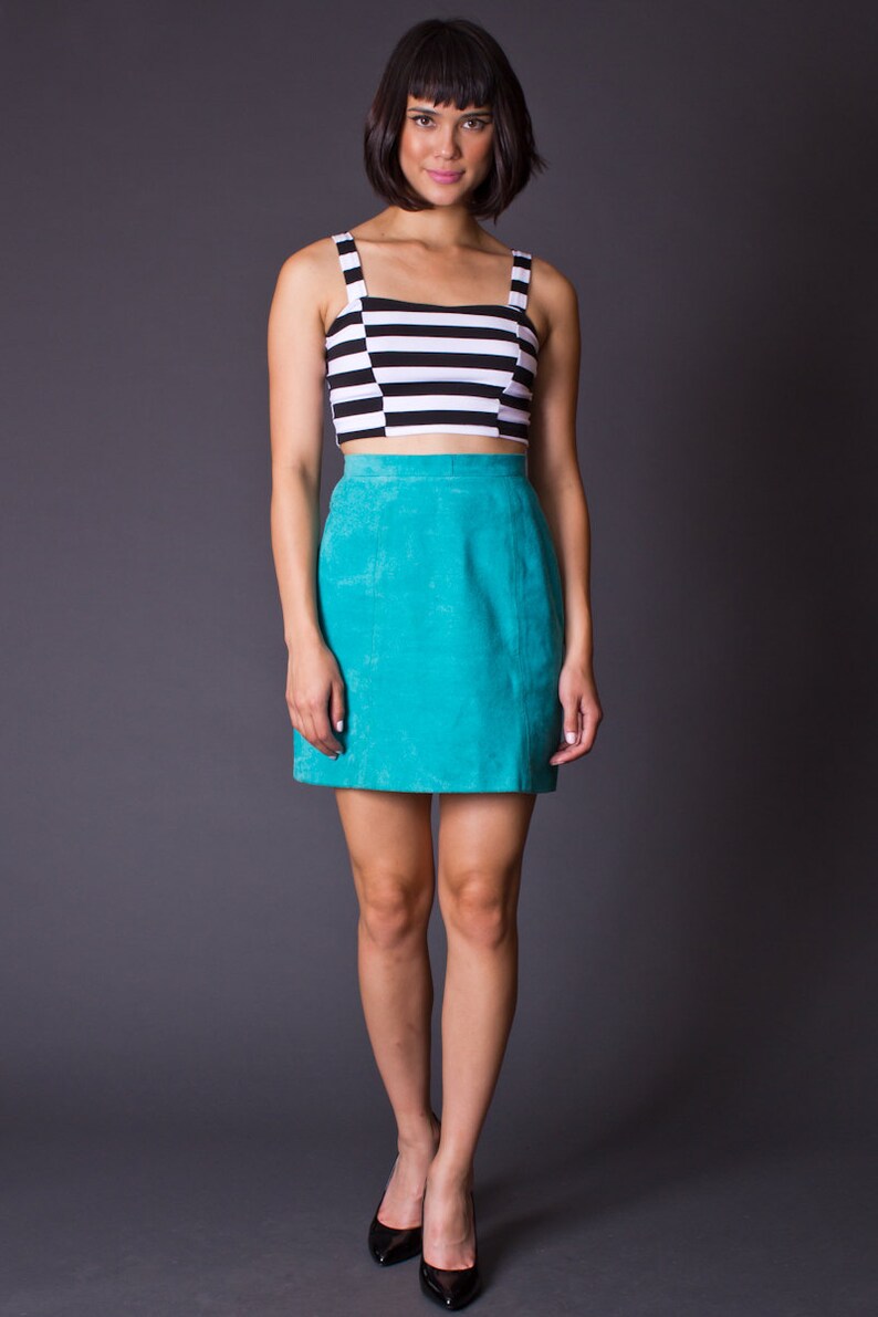 mini turquoise skirt