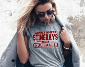 Custom Football Shirt, School Mascot Shirt, Football Shirt, Team Spirit Shirt, Football Team Shirt, Game Day Shirt, Unisex shirt, Team Shirt