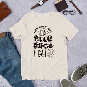 t-shirt, gifts for him, fishing, drinking, beer shirt, birthday shirt