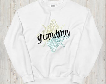 Grandma Sweatshirt, Grandma Shirt, New Grandma Gift, Mother's Day Gift, Grandma Gift, Gift for Her, Boho Grandma Sweatshirt