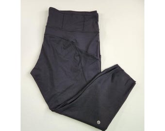 Lululemon Swift Speed crop 21-inch legging, maat 20, zwart compressie met hoge taille