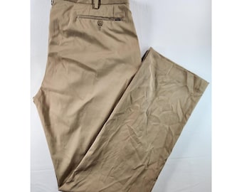 Pantalones chinos Polo Ralph Lauren 40T 36 Caqui Recto Elástico Clásico Hombre