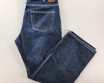 vintage Gap 1969 Fleet Jeans Homme 36 x 30 denim droit utilitaire délavage foncé