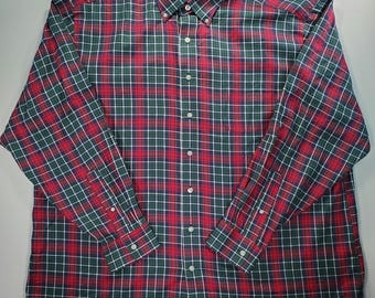 Camisa Murray de cuadros Vineyard Vines XXL de algodón y cachemir, estilo preppy para las vacaciones.