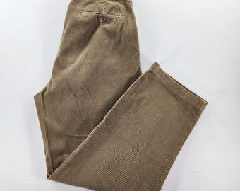 Vintage 1990s Size 38x28 Pleated Andrew Pant Chinos by Polo Ralph