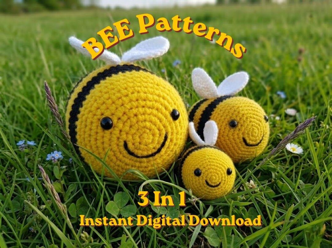 Bumblebee Crochet Pattern PDF | Cute Amigurumi Bee Plushie | Easy ...