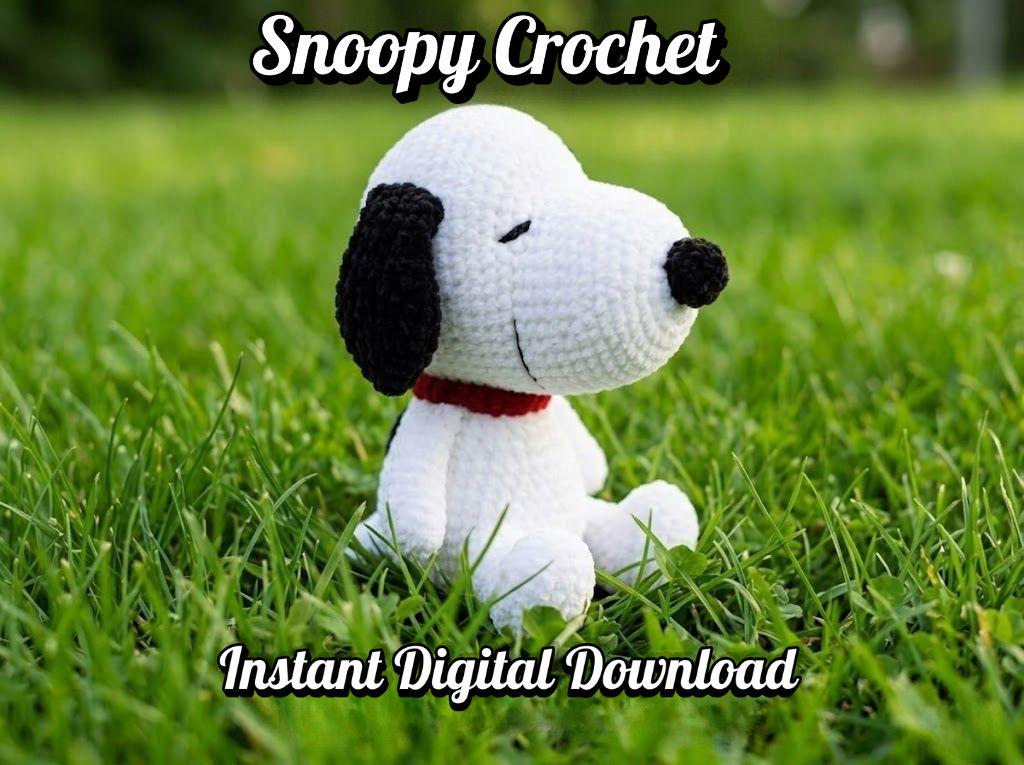 Simple Snoopy-Style Beagle Crochet Pattern