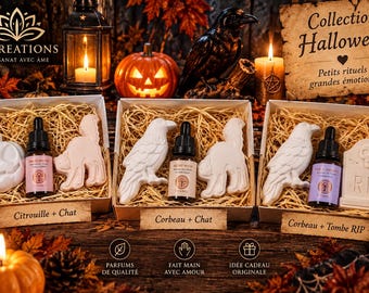 Coffret Halloween – Diffuseurs parfumés en plâtre