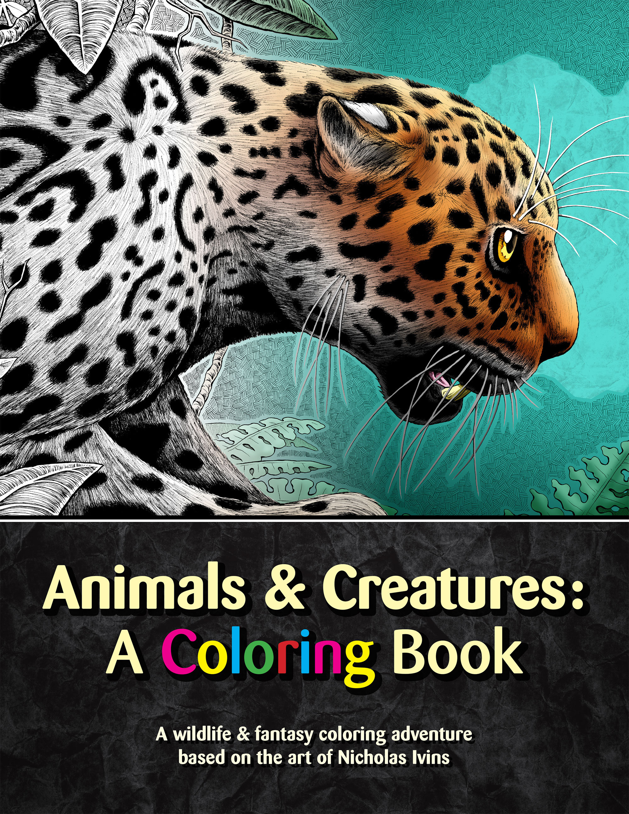 Download Animals Creatures A Coloring Book Etsy