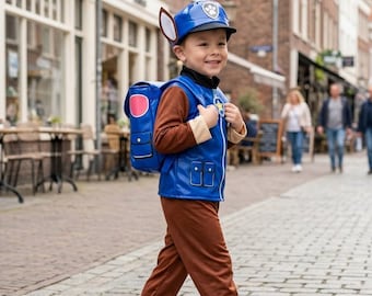 Paw Patrol Barnkostym Marshall Chase Skye Outfit Cosplay Set Tecknad Klädsel Gåva