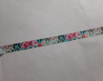 Floral Washi Tape, 4.6m Roll, Planner Supplies