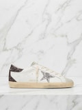 Golden Goose Superstar: Distressed Leather White Silver Glitter Luxury Casual Streetwear Sneakers product logo