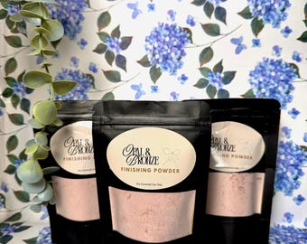 Polvos de acabado Opal & Bronze / Polvos autobronceadores en spray brillantes de textura sedosa