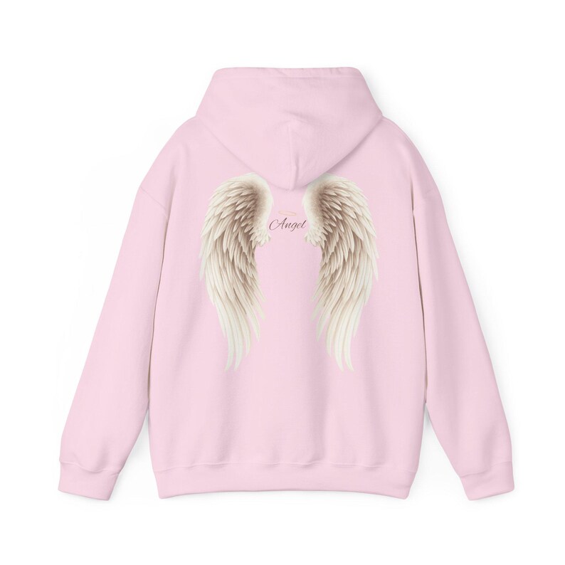 Sudadera con capucha de alas de ángel etéreas para mujer, sudadera con estampado celestial, sudadera con capucha de estética espiritual, regalo de jersey con alas boho, sudadera con capucha con estampado de ángel imagen 13