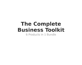 Small Business Toolkit Bundle | Templates, Planner, Calendar (Digital Download)