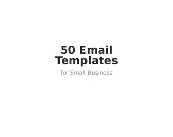 50 Small Business Email Templates | Client Outreach, Follow-Ups, Proposals (PDF Download)