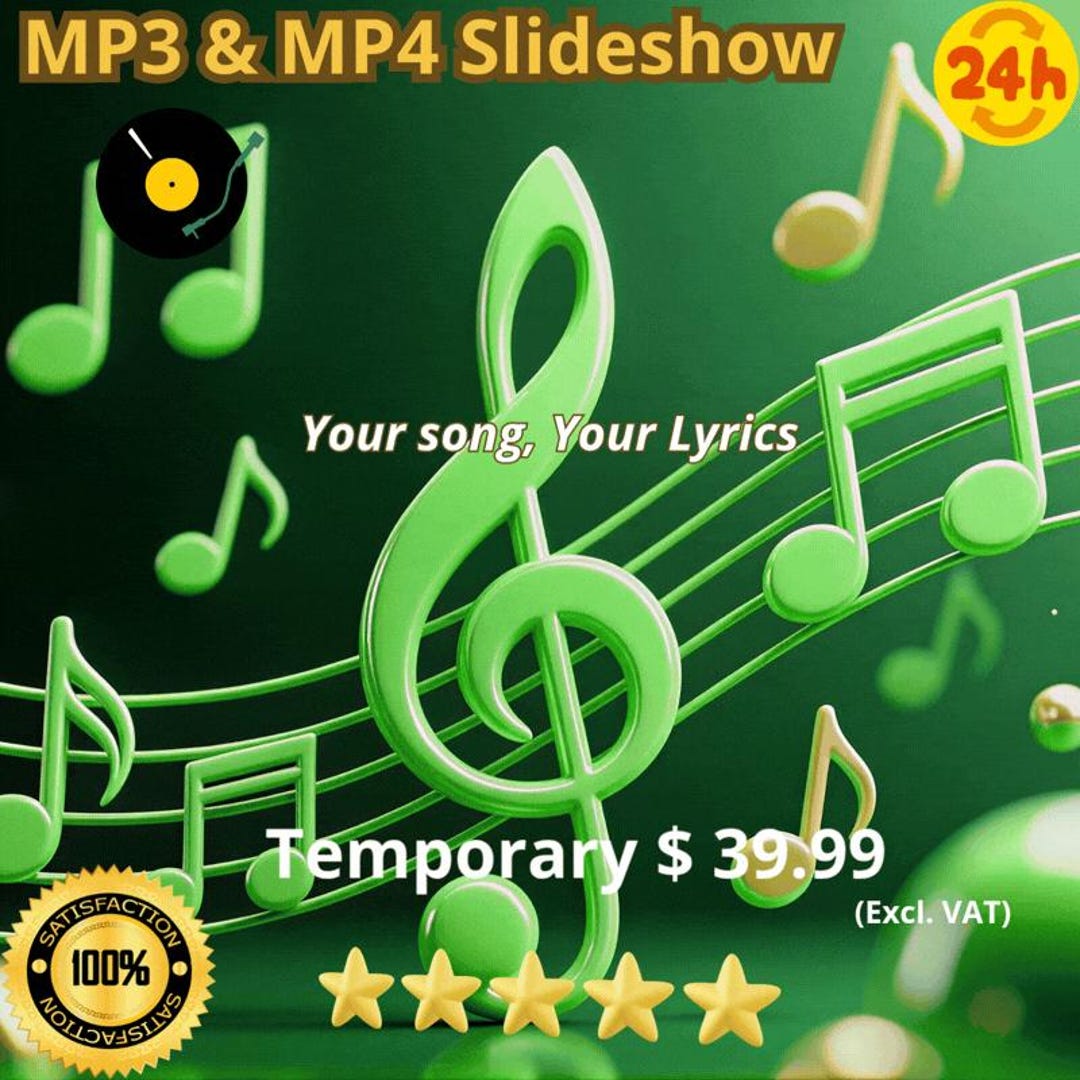 Custom Song With Personalized Photo Slideshow – Unique MP3/MP4 Video ...