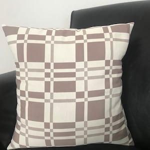 Single Pillow Cover 18x18 inch square - Robert Allen Crossings in Cashew, Tan, Beige, Light Brown Home Decor Fabric Pillow Cover