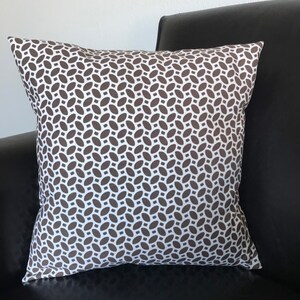 Single Pillow Cover 18x18inch square - P Kaufman Home Decor Fabric Chocolate Brown and Tan, Home Decor Accent Pillow, Neutral Pillow Cover