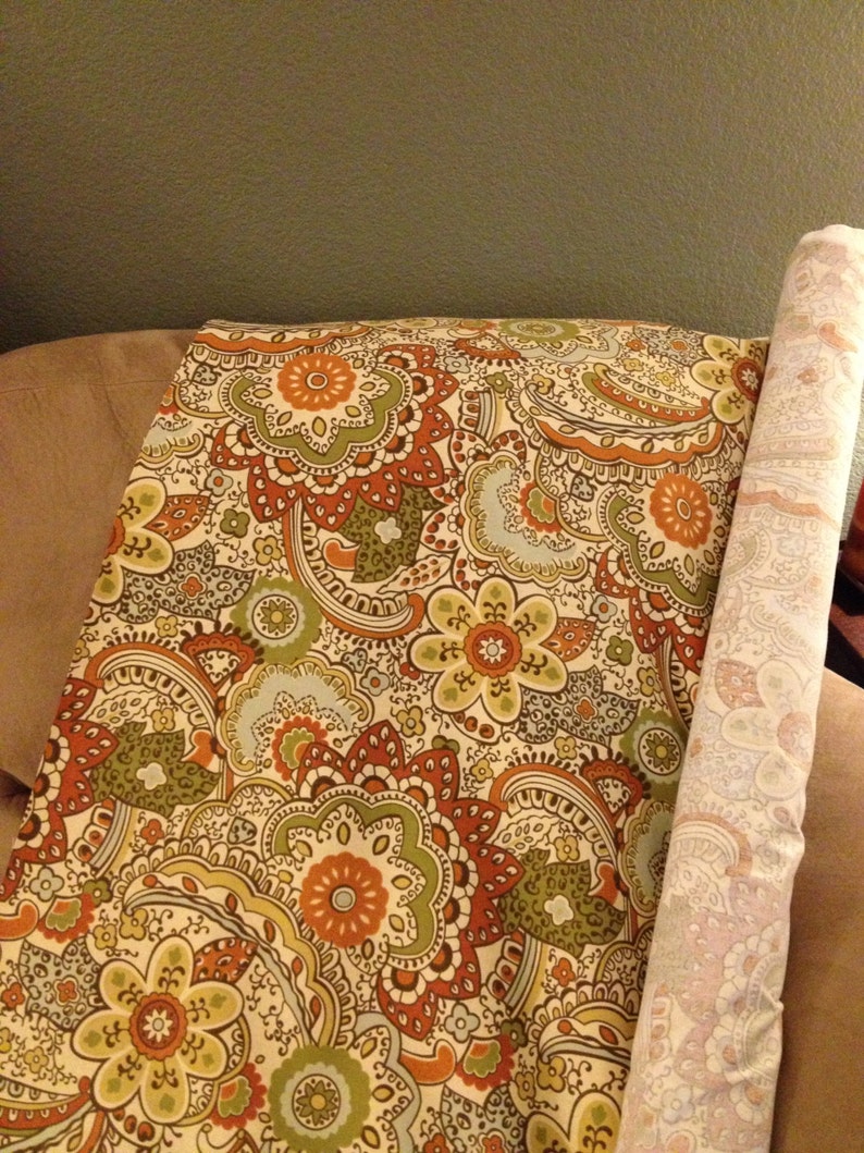 Curtain Panels in MultiColored Earth Tone Home Decor Fabric Etsy