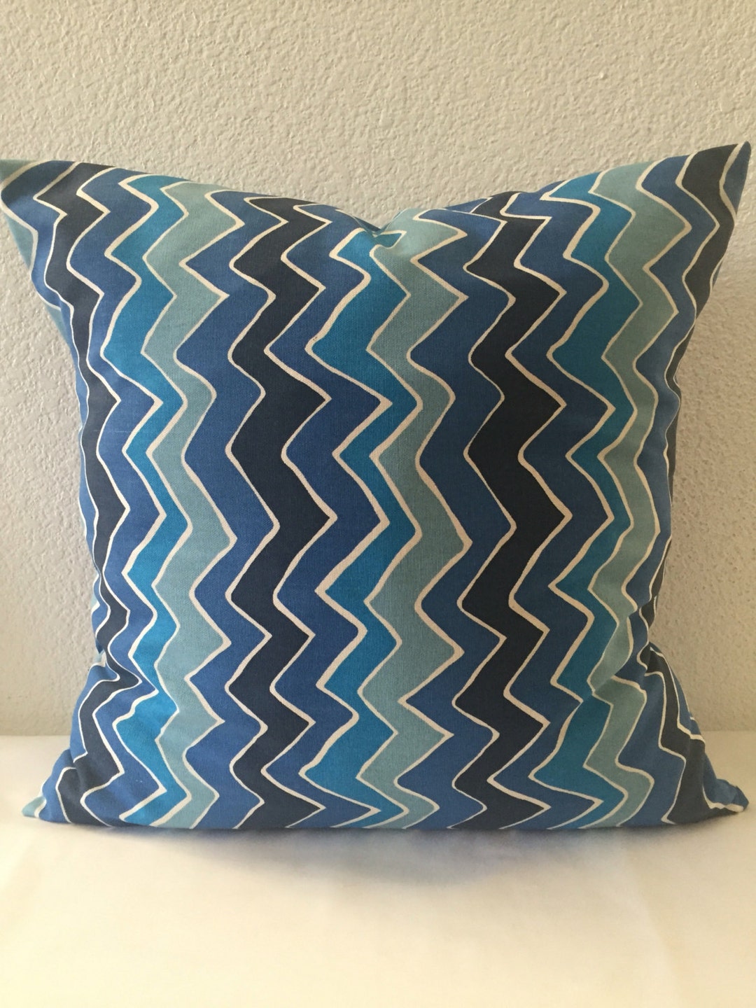Chevron Pillow Covers, Arctic Blue Pillow, Throw Pillow Covers, Accent