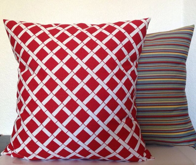 Set of 2 Pillow Covers 18x18 inch Free Shipping Cadence in Etsy