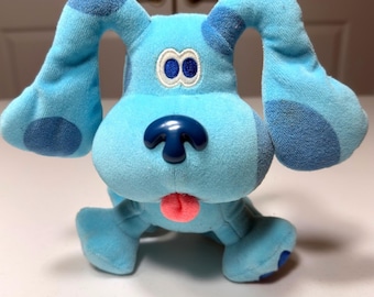 Blue's Clues Blue Plush Toy Nickelodeon Stuffed Animal Vintage Cartoon Dog