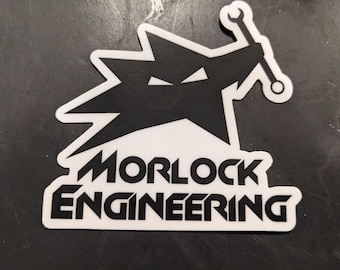 Morlock Engineering-klistermärke för laptop / verktygslåda / traktor / grävmaskin