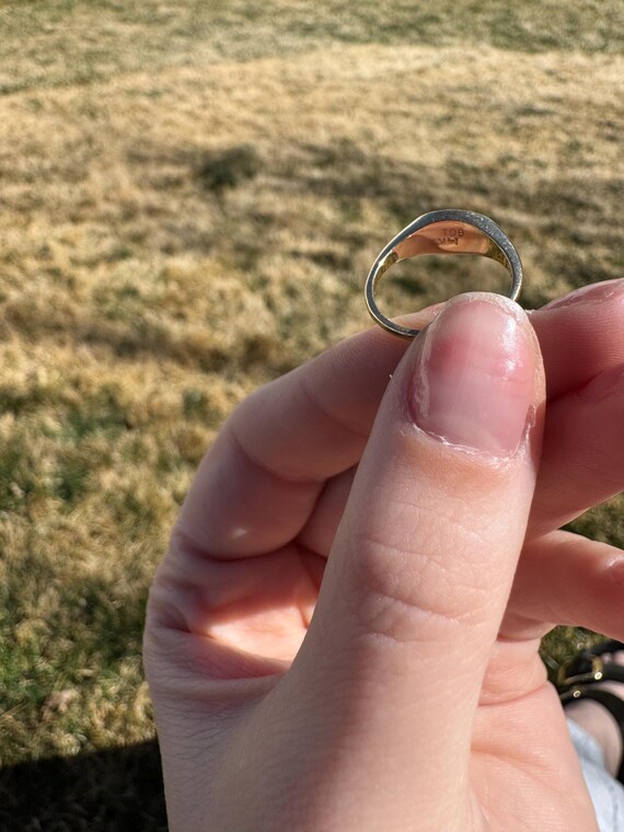 Mac solid 14k signet ring - size 4.5 - image 4