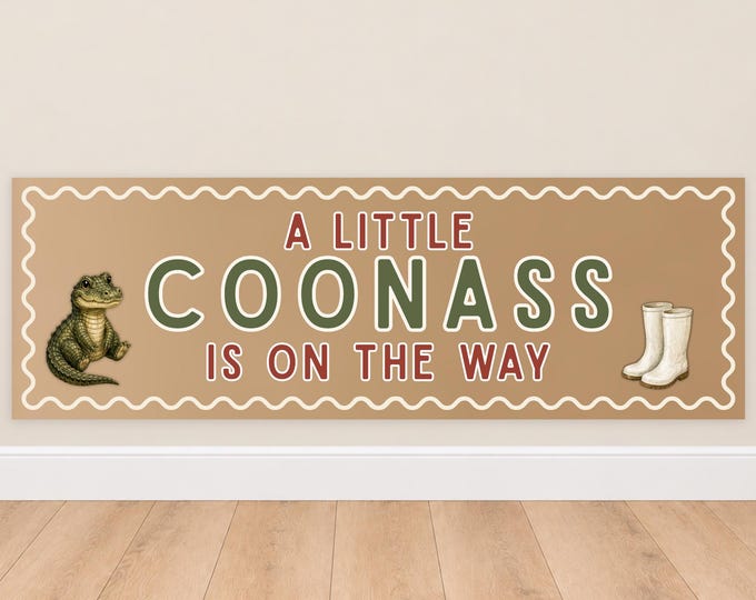 A Little Coonass Baby Shower Banner