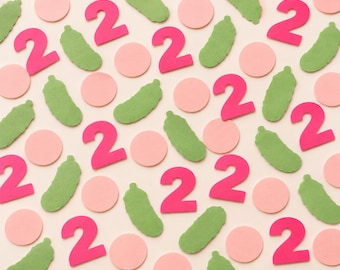 Two is a Big Dill Birthday Confetti