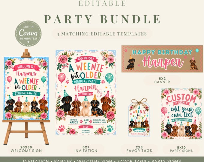 A Weenie Bit Older Party Bundle