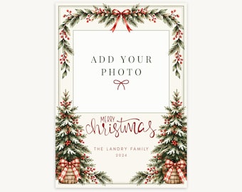 Vintage Christmas Tree Farm Photo Card