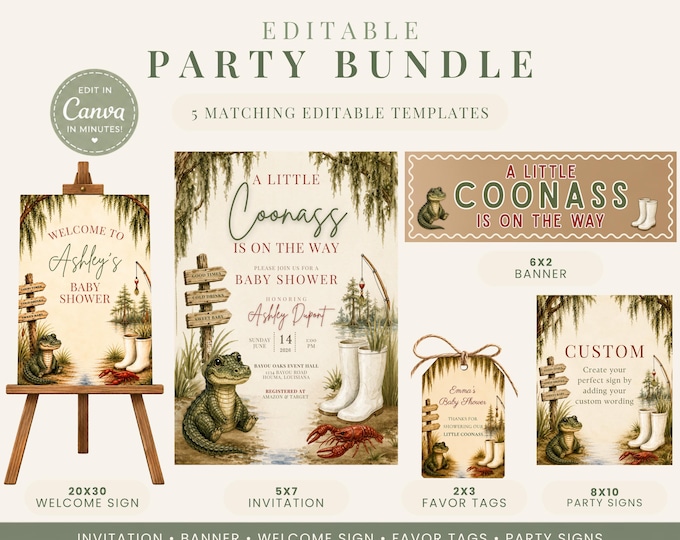 A Little Coonass Baby Shower Bundle