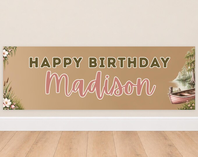 Belle of the Bayou Birthday Banner