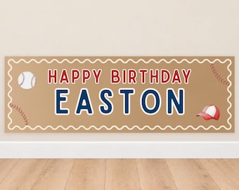 Little Slugger Baseball Birthday Banner