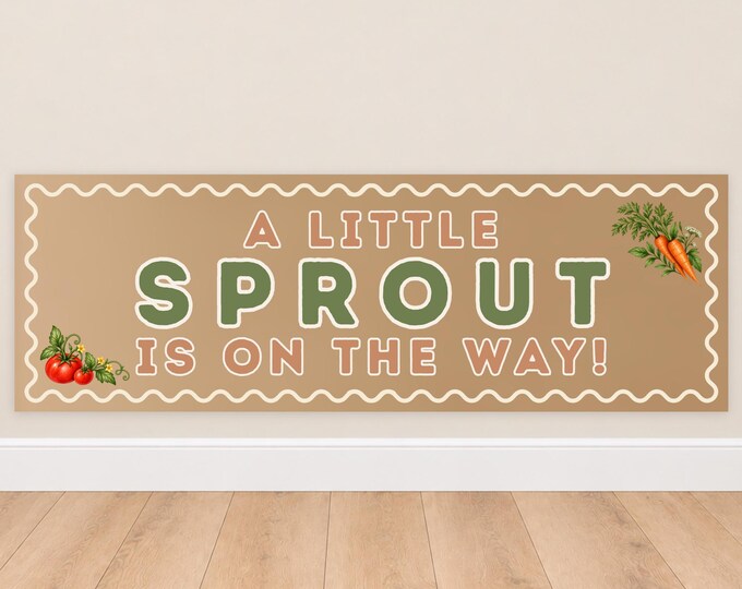 Locally Grown Baby Shower Banner