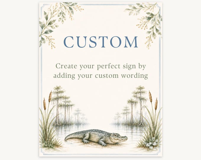 A Little Cajun Baby Shower Party Sign