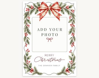 Southern Plaid Christmas Photo Card