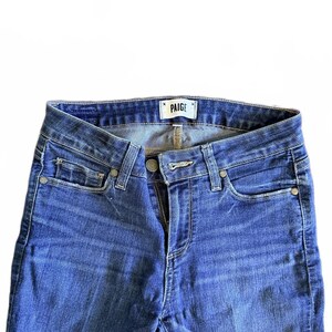 Anthropologie Paige Verdugo Crop Blue Denim Jeans image 2