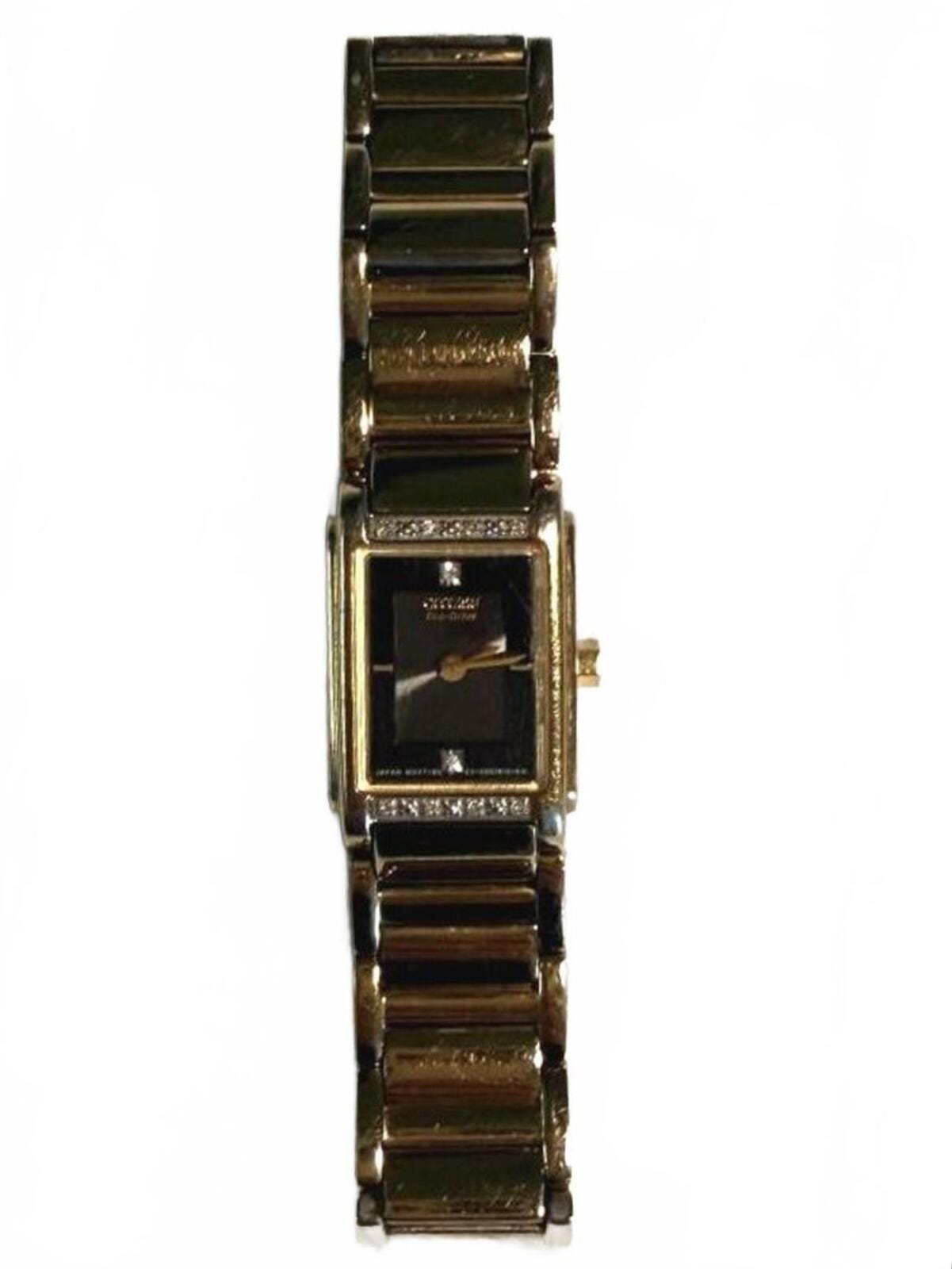 Citizen Eco Drive Gold Crystal Accent Women\'s Watch Citizen Women main image 3