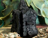 Haunted House Black Beeswax Candle Large 4