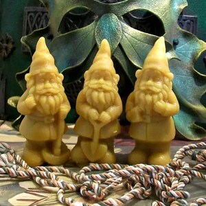 Free USA Shipping Woodland Gnome Beeswax Candle Choice Of Style