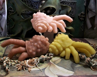 Free USA Shipping Beeswax Finger Crab Candle Choice Of Color Creepy