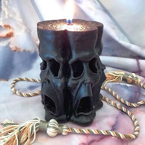Free USA Shipping Skull Screams Faces Ghost Goth Candle Choice Of Color