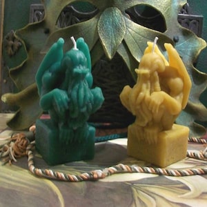 Free USA Shipping Beeswax Cthulhu Candle Choice Of Color